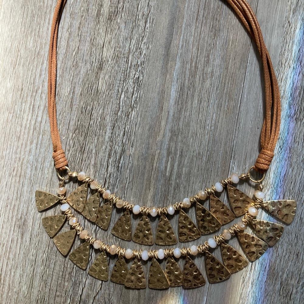 Triangle dangly necklace